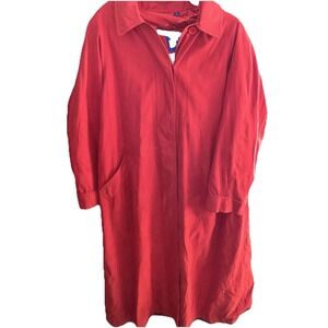 d2 drizzle saks fifth avenue exclusive trench coat Red Full Length Size 12
